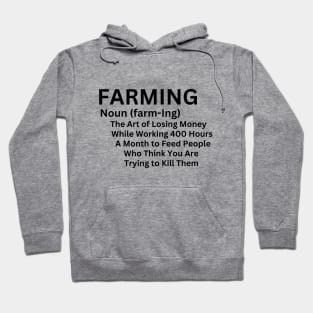 Farming Humorous and Sarcastically Definition Gift Idea for Framer Hoodie